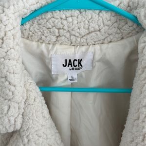 Jack by BB Dakota cream Sherpa Jacket Size large